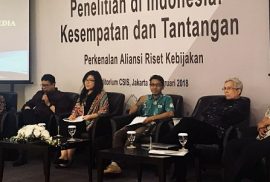 Perkenalan Aliansi Riset Kebijakan dan Seminar Nasional: Penelitian di Indonesia: Kesempatan dan Tantangan