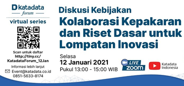 Diskusi Kebijakan Knowledge Sector Initiative – Katadata Forum: Kolaborasi Kepakaran dan Riset Dasar untuk Lompatan Inovasi