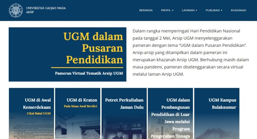 Pameran Virtual “UGM dalam Pusaran Pendidikan”